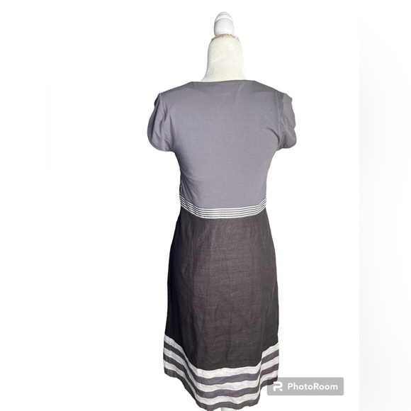 Boden Mixed Media Dress Linen Skirt US 6 - Picture 4 of 9